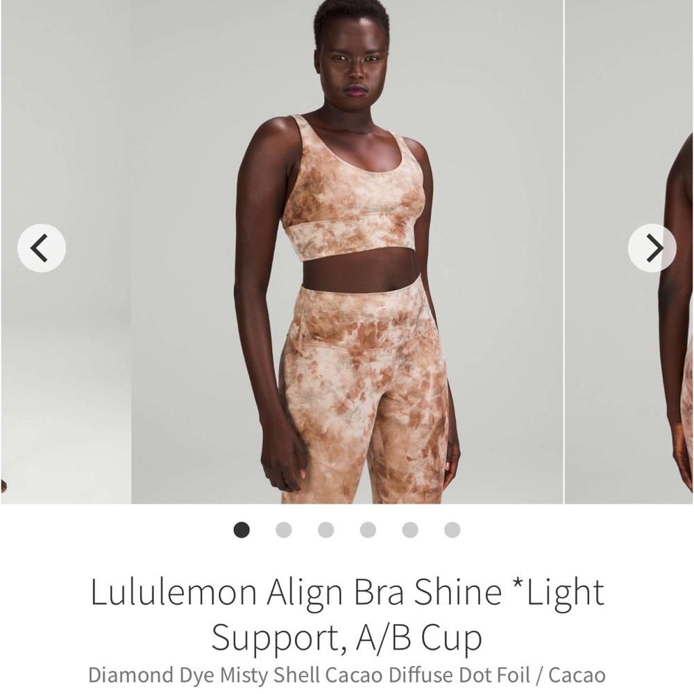 Lululemon Align Bra Shine *Light Support, A/B Cup